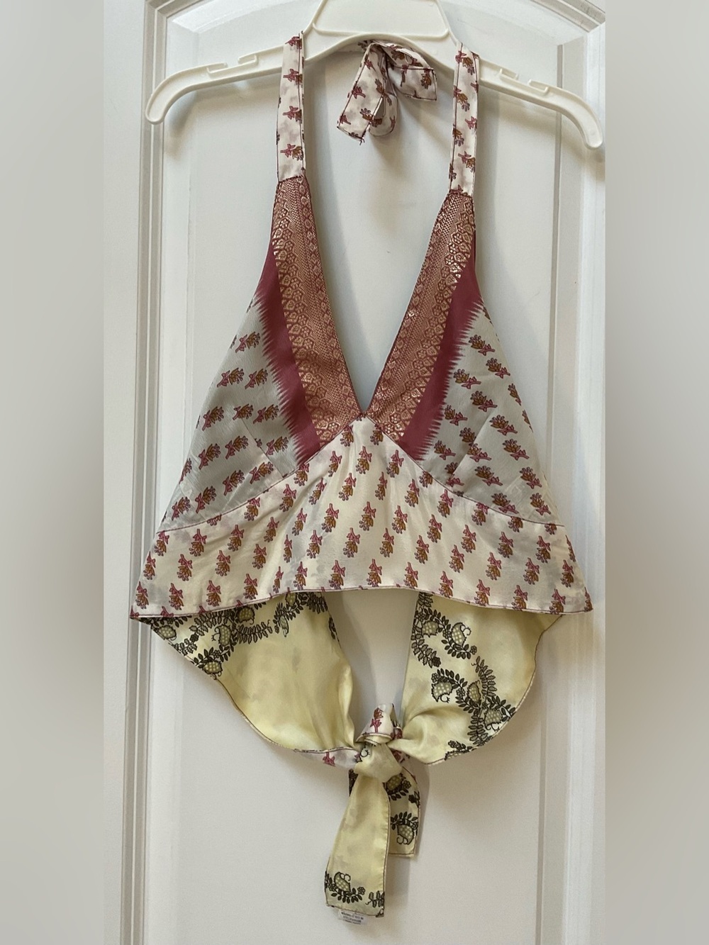 Vintage Silk Sari Reversible Top